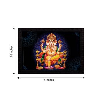 eCraftIndia Lord Ganesha Satin Matt Texture UV Art Painting 4
