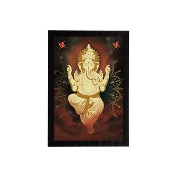 eCraftIndia Lord Ganesha Satin Matt Texture UV Art Painting 1