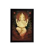 eCraftIndia Lord Ganesha Satin Matt Texture UV Art Painting