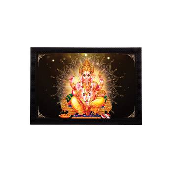 eCraftIndia Lord Ganesha Satin Matt Texture UV Art Painting 1