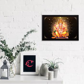 eCraftIndia Lord Ganesha Satin Matt Texture UV Art Painting 2