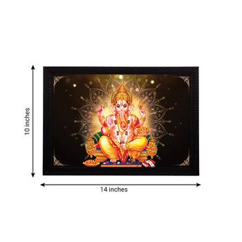 eCraftIndia Lord Ganesha Satin Matt Texture UV Art Painting 4
