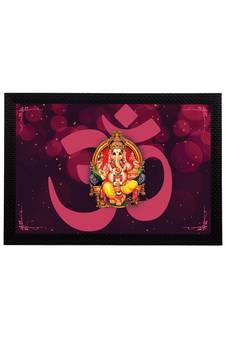eCraftIndia Lord Ganesha Satin Matt Texture UV Art Painting
