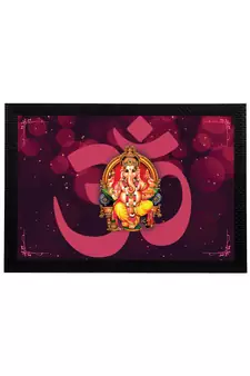 eCraftIndia Lord Ganesha Satin Matt Texture UV Art Painting