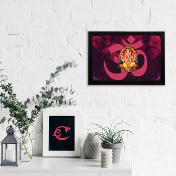eCraftIndia Lord Ganesha Satin Matt Texture UV Art Painting 2