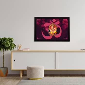 eCraftIndia Lord Ganesha Satin Matt Texture UV Art Painting 3