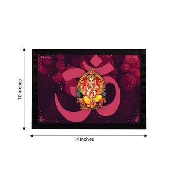 eCraftIndia Lord Ganesha Satin Matt Texture UV Art Painting 4