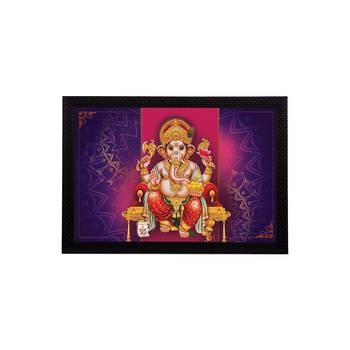 eCraftIndia Lord Ganesha Satin Matt Texture UV Art Painting 1