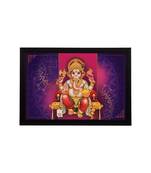 eCraftIndia Lord Ganesha Satin Matt Texture UV Art Painting