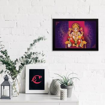 eCraftIndia Lord Ganesha Satin Matt Texture UV Art Painting 2