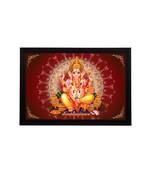 eCraftIndia Lord Ganesha Satin Matt Texture UV Art Painting