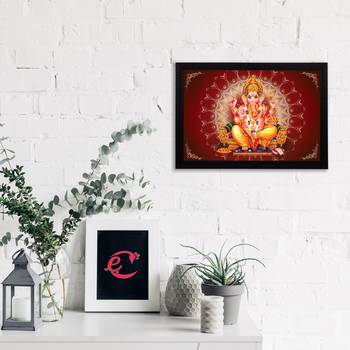 eCraftIndia Lord Ganesha Satin Matt Texture UV Art Painting 2