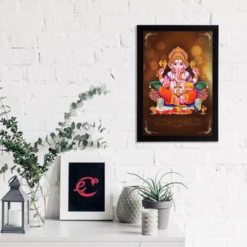 eCraftIndia Lord Ganesha Satin Matt Texture UV Art Painting 2