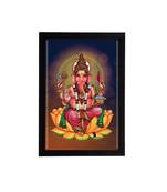 eCraftIndia Lord Ganesha Satin Matt Texture UV Art Painting