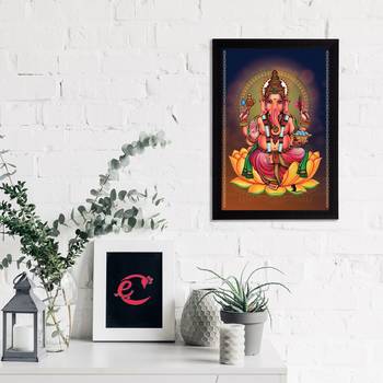 eCraftIndia Lord Ganesha Satin Matt Texture UV Art Painting 2