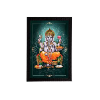 eCraftIndia Lord Ganesha Satin Matt Texture UV Art Painting 1