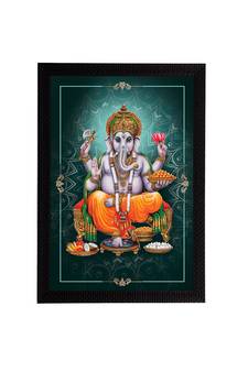 eCraftIndia Lord Ganesha Satin Matt Texture UV Art Painting
