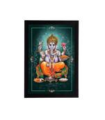 eCraftIndia Lord Ganesha Satin Matt Texture UV Art Painting