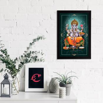 eCraftIndia Lord Ganesha Satin Matt Texture UV Art Painting 2