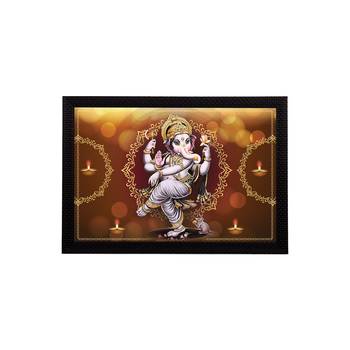 eCraftIndia Lord Ganesha Satin Matt Texture UV Art Painting 1