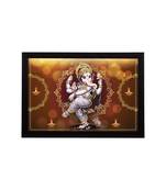 eCraftIndia Lord Ganesha Satin Matt Texture UV Art Painting