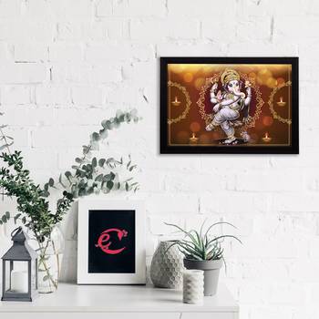 eCraftIndia Lord Ganesha Satin Matt Texture UV Art Painting 2