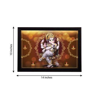 eCraftIndia Lord Ganesha Satin Matt Texture UV Art Painting 4