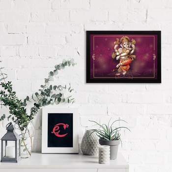 eCraftIndia Lord Ganesha Satin Matt Texture UV Art Painting 2