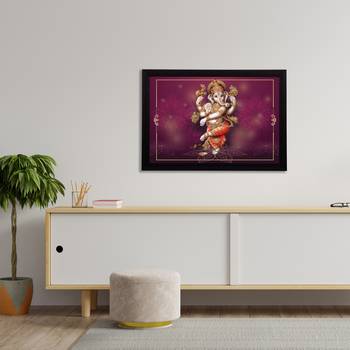 eCraftIndia Lord Ganesha Satin Matt Texture UV Art Painting 3