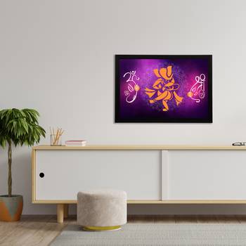 eCraftIndia Lord Ganesha Satin Matt Texture UV Art Painting 3