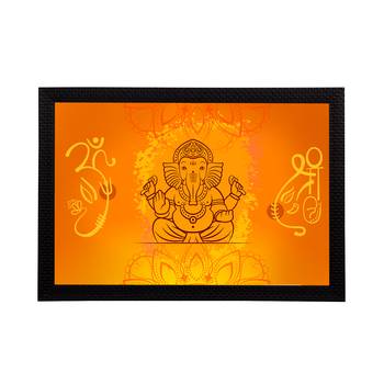 eCraftIndia Lord Ganesha Satin Matt Texture UV Art Painting 1