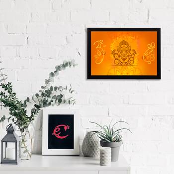 eCraftIndia Lord Ganesha Satin Matt Texture UV Art Painting 2