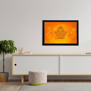eCraftIndia Lord Ganesha Satin Matt Texture UV Art Painting 3