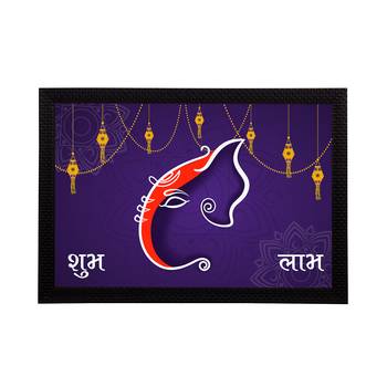 eCraftIndia Lord Ganesha Satin Matt Texture UV Art Painting 1