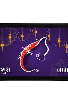 eCraftIndia Lord Ganesha Satin Matt Texture UV Art Painting
