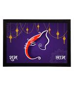 eCraftIndia Lord Ganesha Satin Matt Texture UV Art Painting