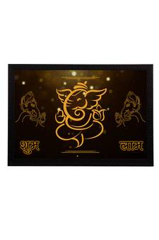 eCraftIndia Lord Ganesha Satin Matt Texture UV Art Painting