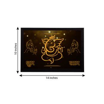 eCraftIndia Lord Ganesha Satin Matt Texture UV Art Painting 4