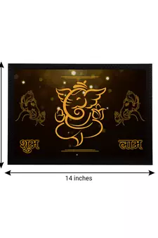 eCraftIndia Lord Ganesha Satin Matt Texture UV Art Painting