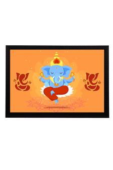 eCraftIndia Lord Ganesha Satin Matt Texture UV Art Painting
