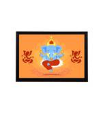 eCraftIndia Lord Ganesha Satin Matt Texture UV Art Painting