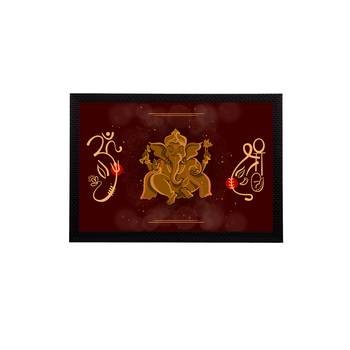 eCraftIndia Lord Ganesha Satin Matt Texture UV Art Painting 1