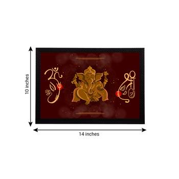eCraftIndia Lord Ganesha Satin Matt Texture UV Art Painting 4