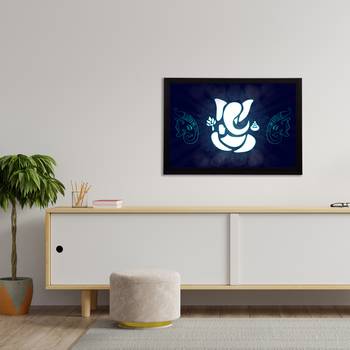 eCraftIndia Lord Ganesha Satin Matt Texture UV Art Painting 3