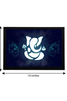 eCraftIndia Lord Ganesha Satin Matt Texture UV Art Painting