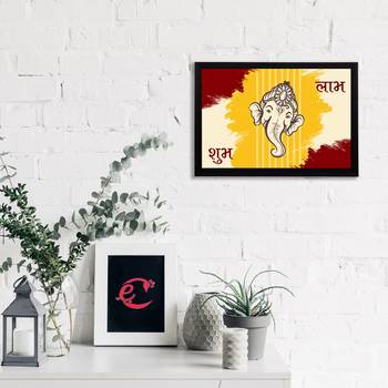 eCraftIndia Lord Ganesha Satin Matt Texture UV Art Painting 2