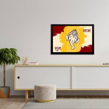 eCraftIndia Lord Ganesha Satin Matt Texture UV Art Painting 3