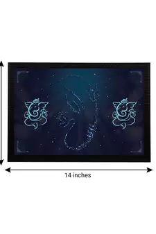 eCraftIndia Lord Ganesha Satin Matt Texture UV Art Painting