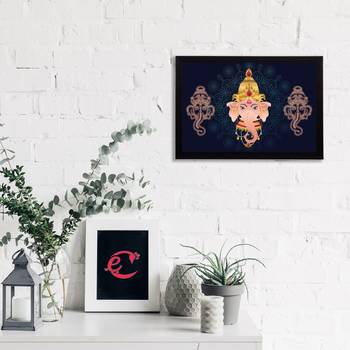 eCraftIndia Lord Ganesha Satin Matt Texture UV Art Painting 2