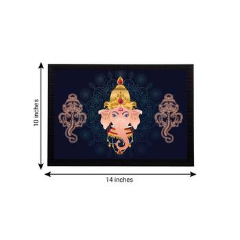 eCraftIndia Lord Ganesha Satin Matt Texture UV Art Painting 4